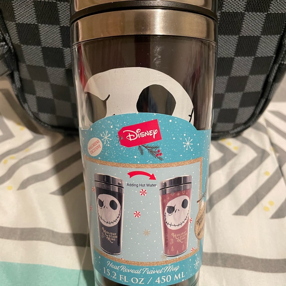 Jack Skellington Heat Changing Travel Mug
